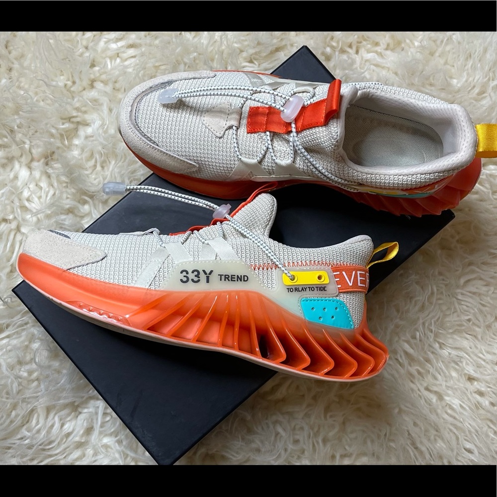 33Y Trend X9X Sneakers Run Men Shoes (beige,orange